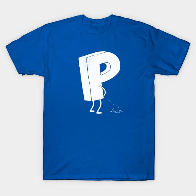 P(ee) - White Version T-Shirt by triagus